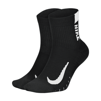 Nike Multiplier Running Ankle Socks 2 Pair